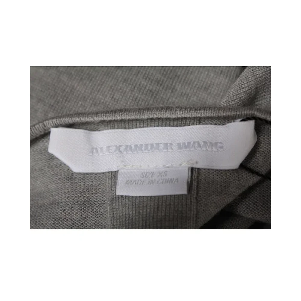 Alexander Wang Pre-owned Wool outerwear Gray Dames