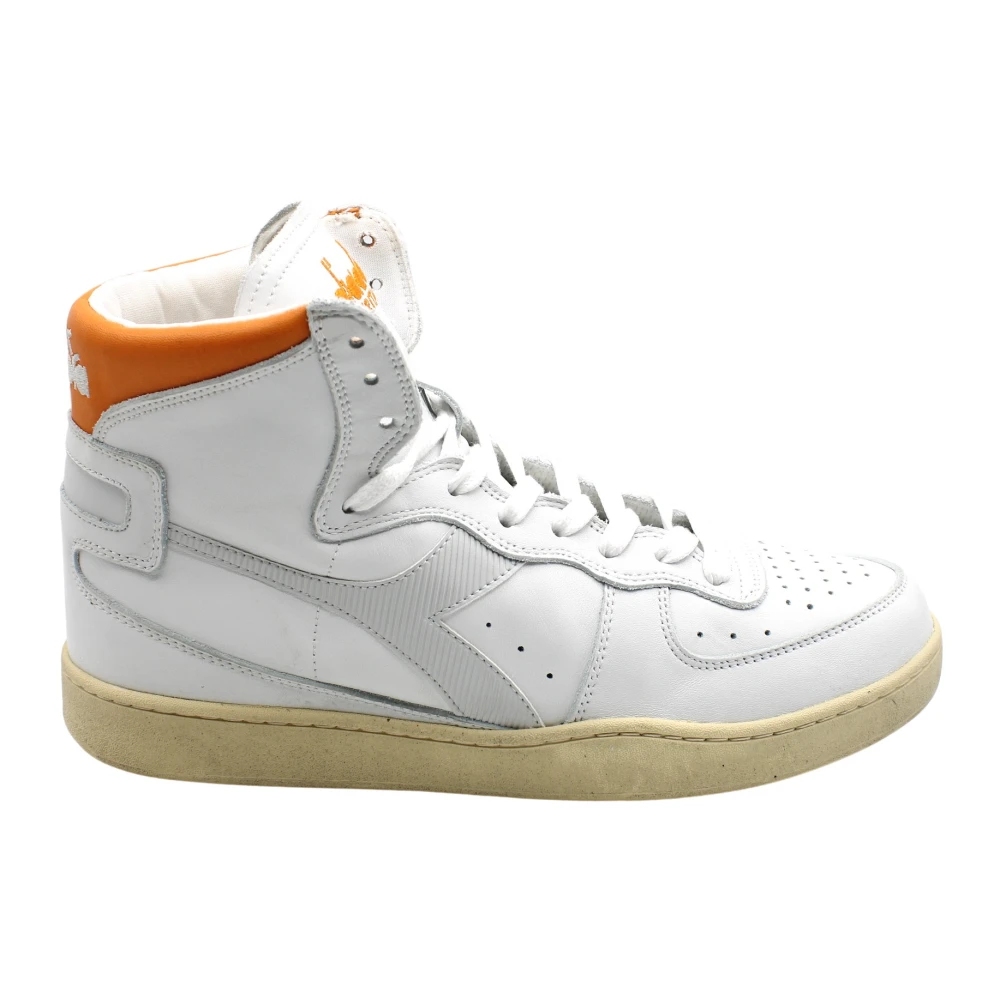 Diadora Vintage Basketbalsneakers Persimmon Heren Schoenen Wit