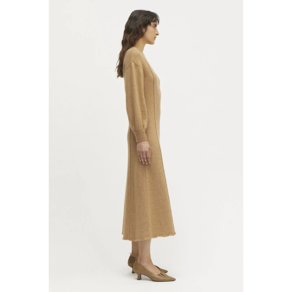 Rodebjer Merino Wol Jurk Brown Dames