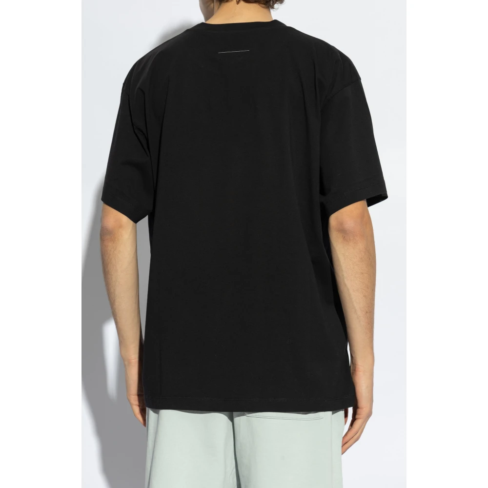 MM6 Maison Margiela T-shirt met logopatch Black Heren