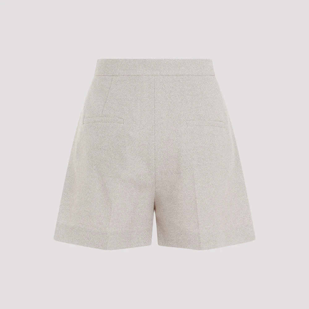 Max Mara Chic Cotton Jersey Shorts Gray Dames