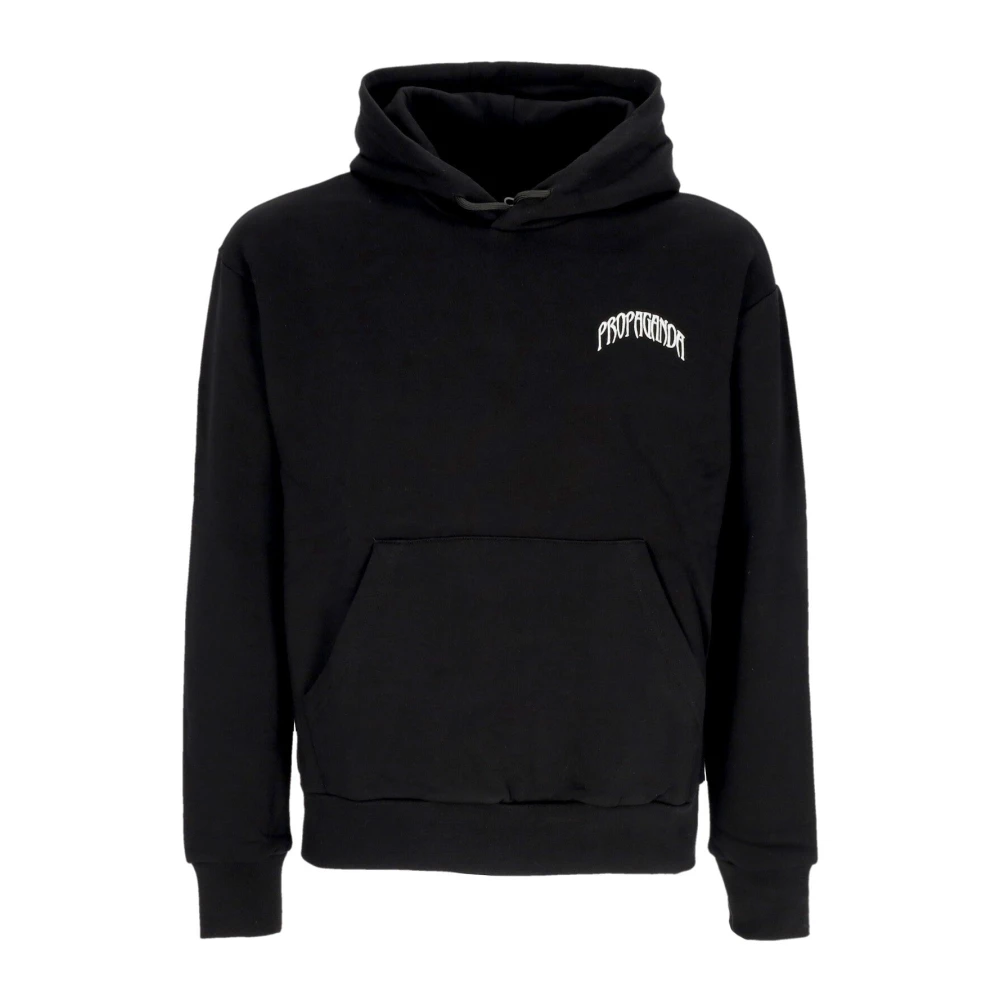 Propaganda Zwarte Triangle Web Hoodie Black Heren