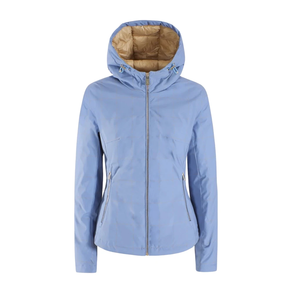 YES ZEE Korte blauwe gewatteerde jas Blue Dames