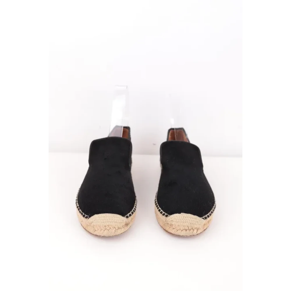 Celine Vintage Pre-owned Leather espadrilles Black Dames