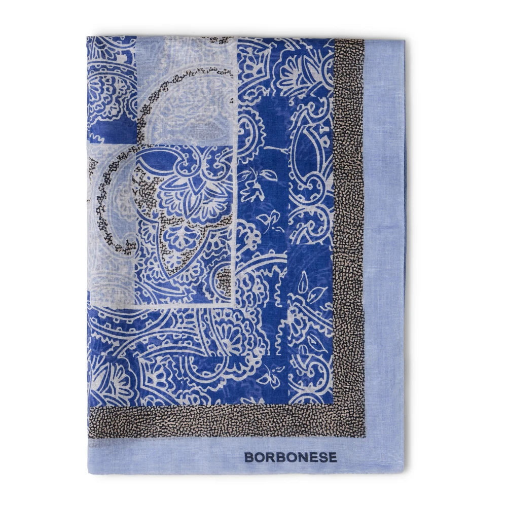 Borbonese Winter Scarves Blue Dames