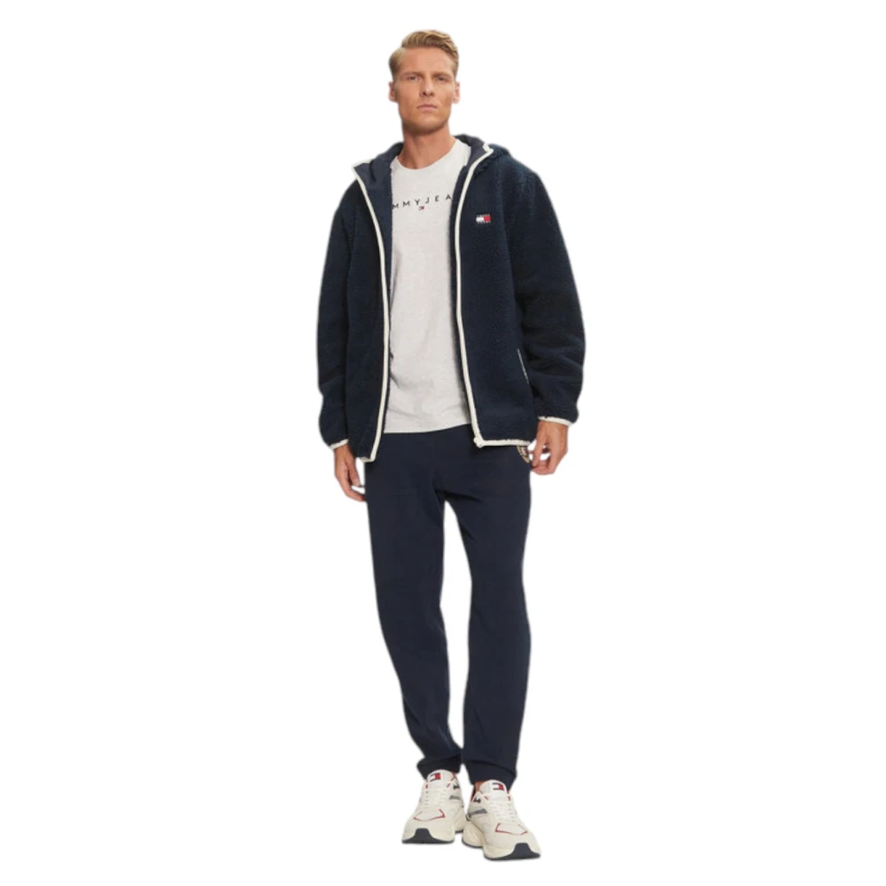 Tommy Jeans Stijlvolle Jas voor Mannen Blue Heren