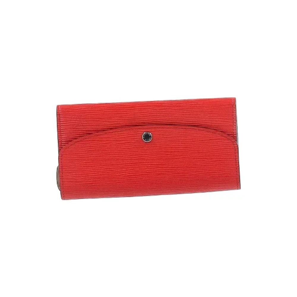 Louis Vuitton Vintage Pre-owned Leather wallets Red Dames