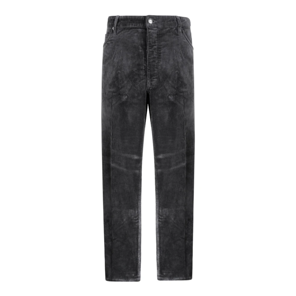 Emporio Armani Men's Gray Straight Trousers, W34, Jeans
