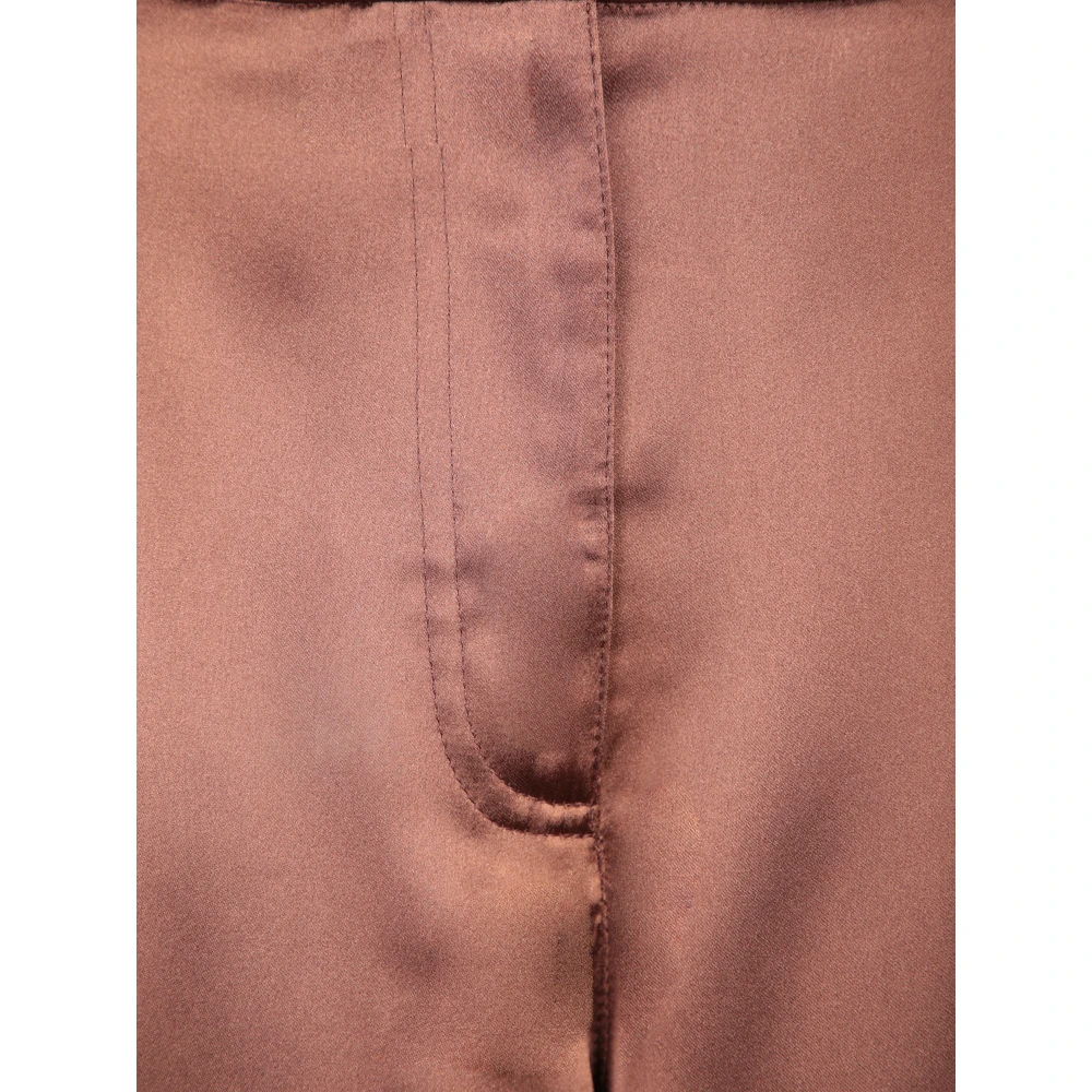 Blanca Vita Bruine Satijnen Broek Brown Dames