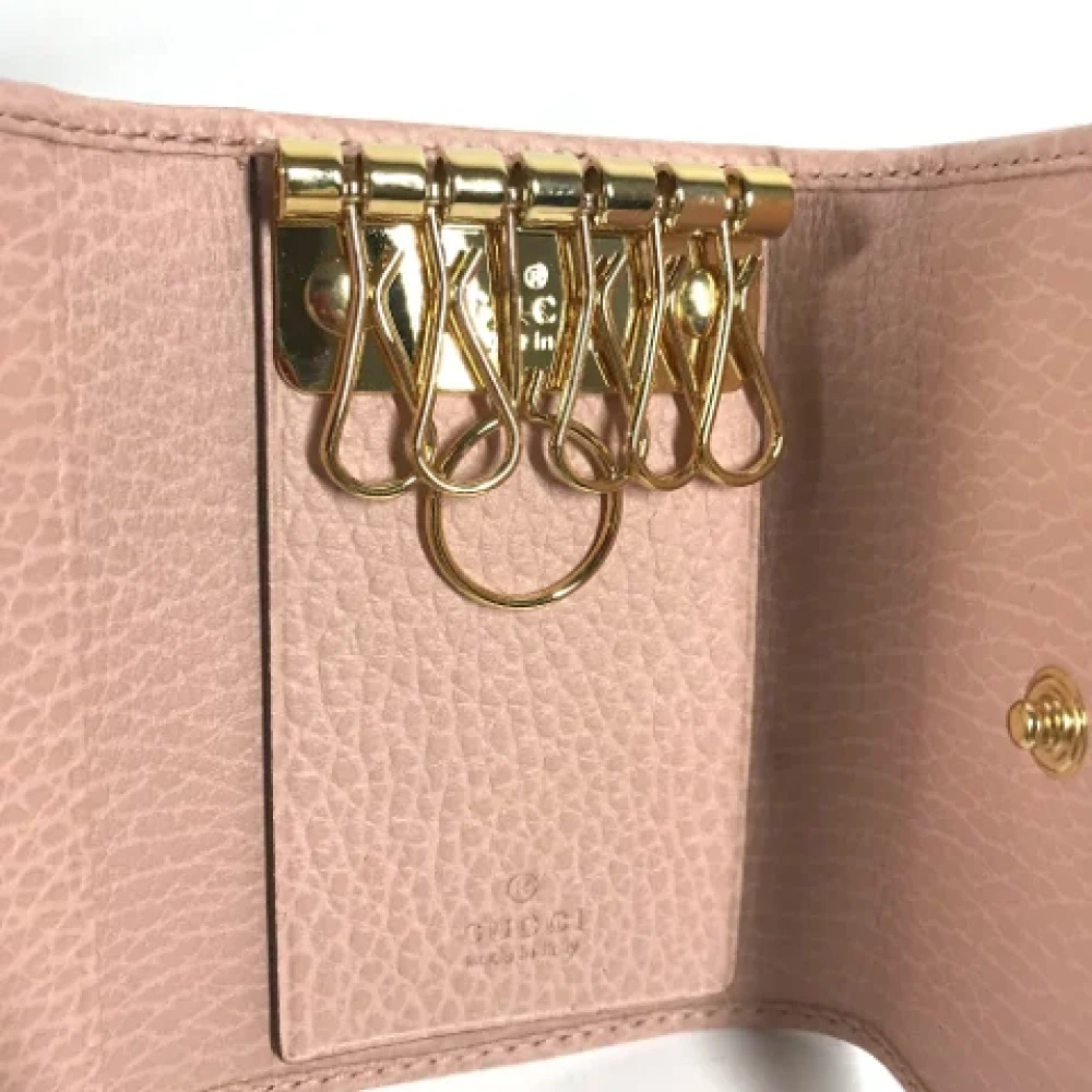 Gucci Vintage Pre-owned Leather key-holders Pink Dames
