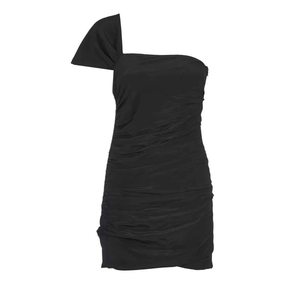IRO Zwarte one-shoulder jurk Black Dames