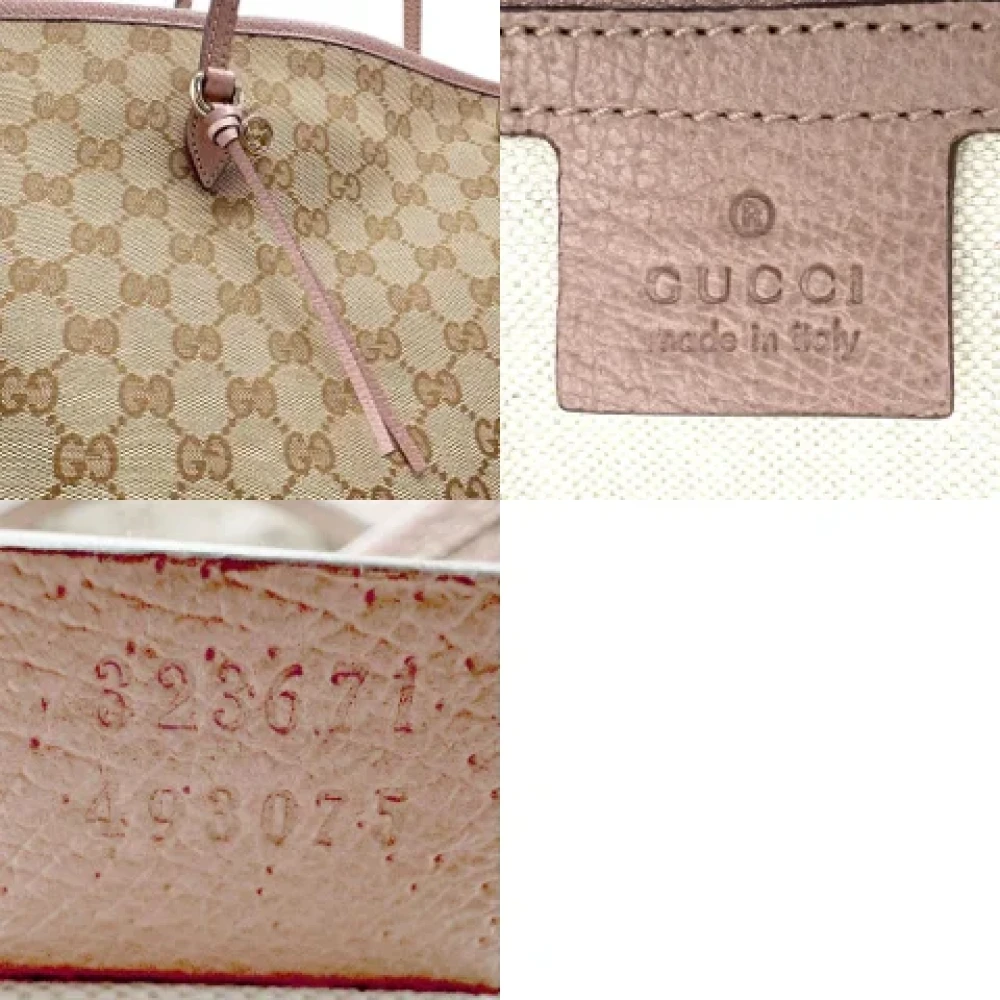 Gucci Vintage Pre-owned Canvas gucci-bags Pink Dames