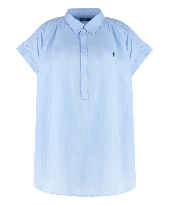 rounded-hem-linen-blouse