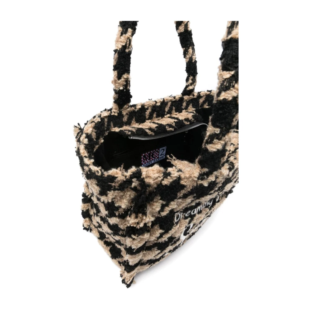 MC2 Saint Barth Bouclé Top Handtas Pied-de-poule Patroon Multicolor Dames