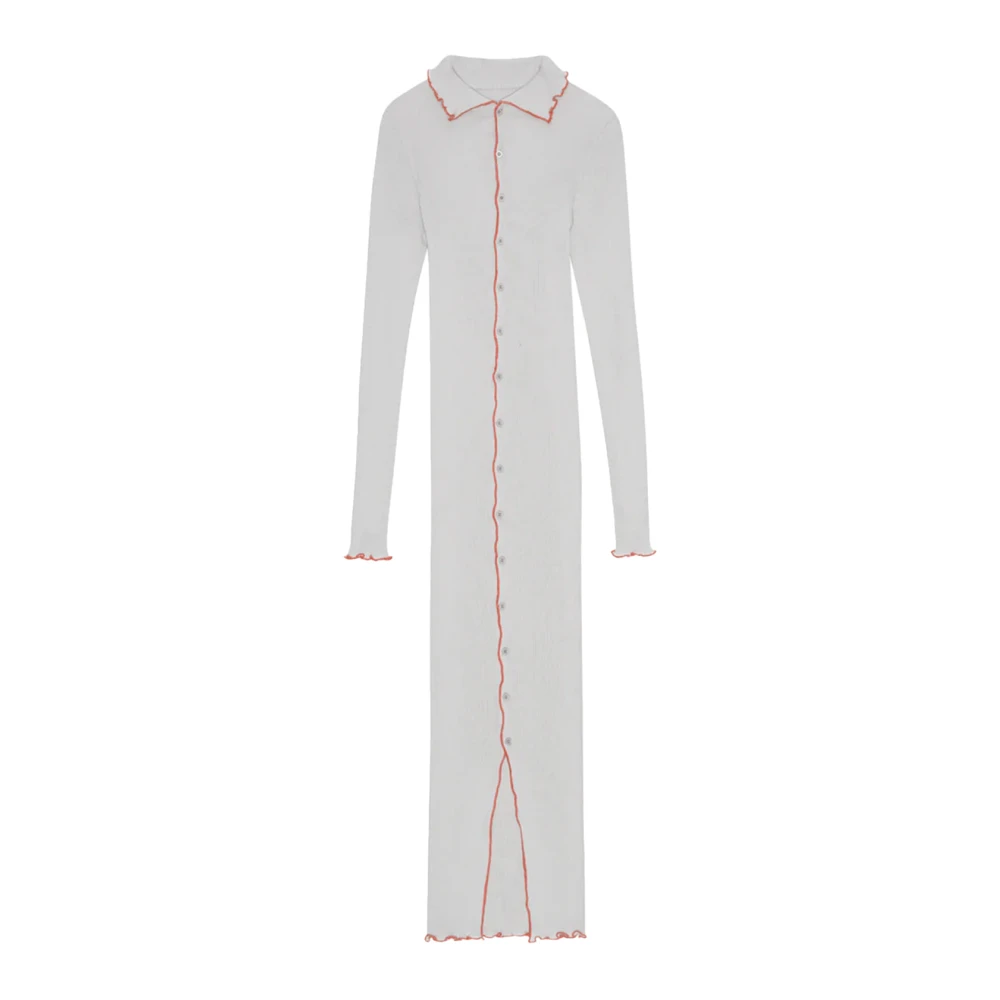 Opéra Sport Katoenen Naadloze Jurk Elegante Sportieve Stijl Gray Dames