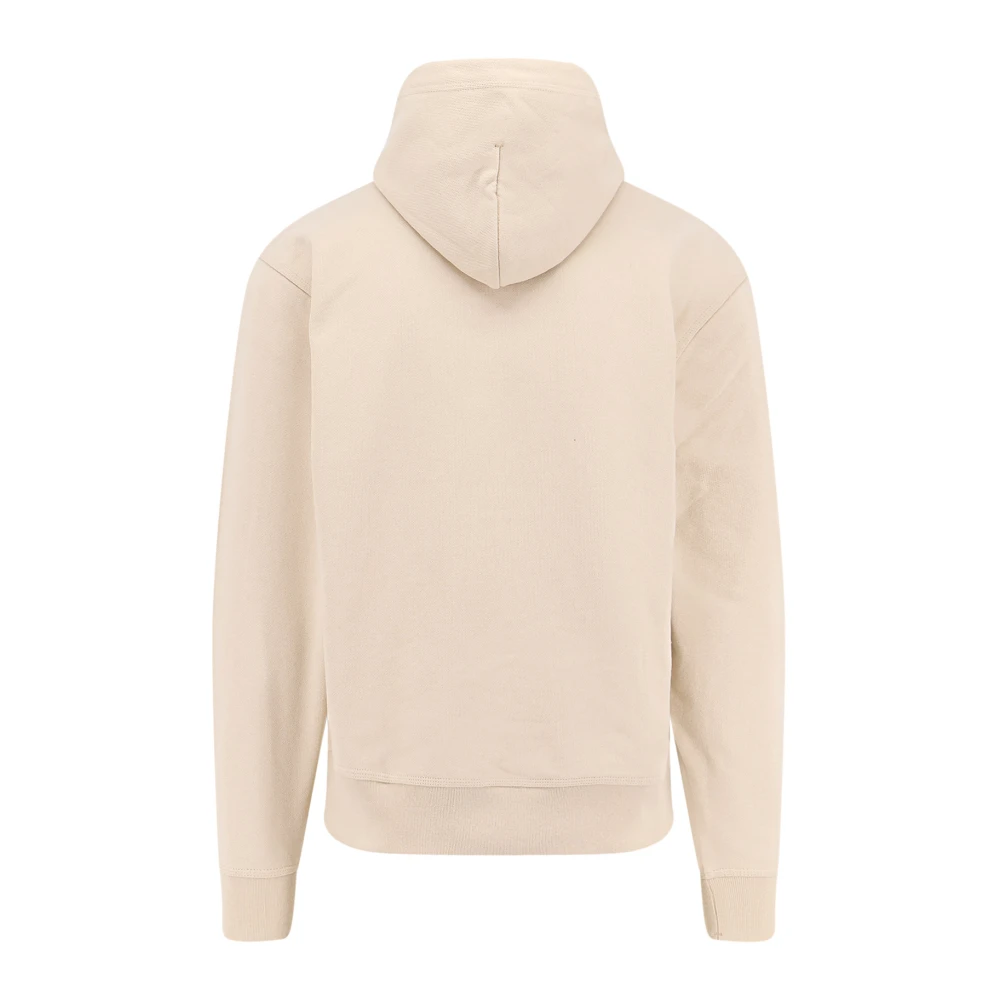 Burberry Katoenen Hoodie met Kangoeroezak Beige Heren