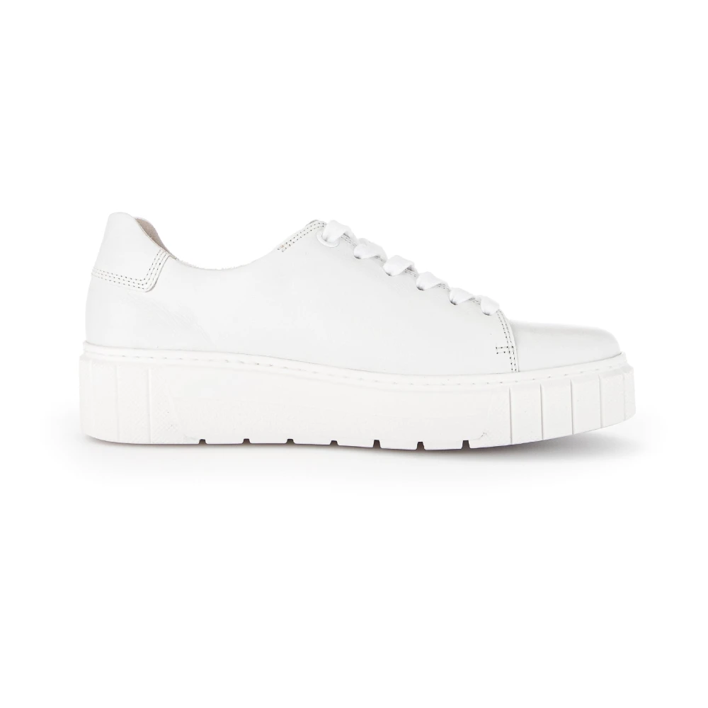 Gabor Witte vetersneaker voor vrouwen Dames Schoenen