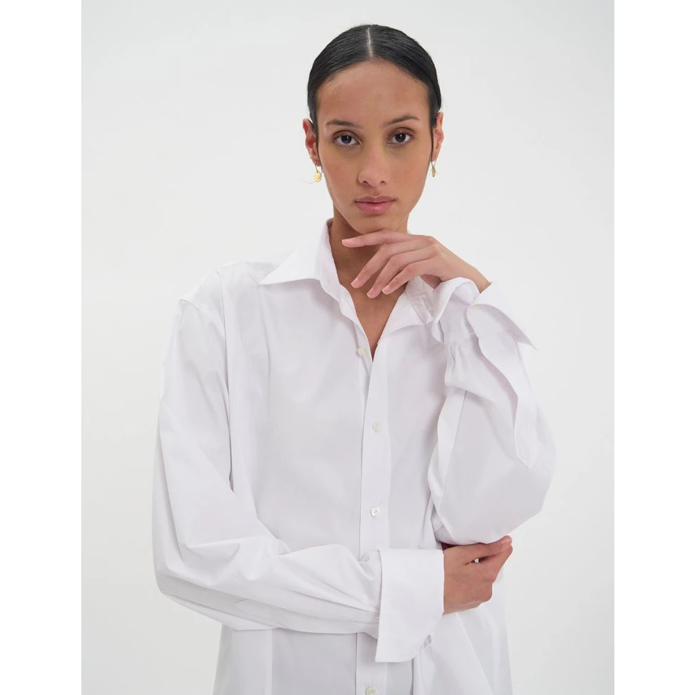 Ines De La Fressange Paris Nova witte kunstenaarsoverhemd White Dames