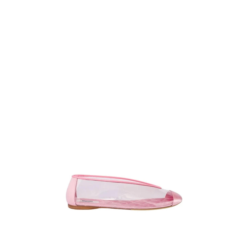 Moschino Women's Pink Ballerina Shoes, 5 1/2 Uk, Pvc Ballet Shoes
