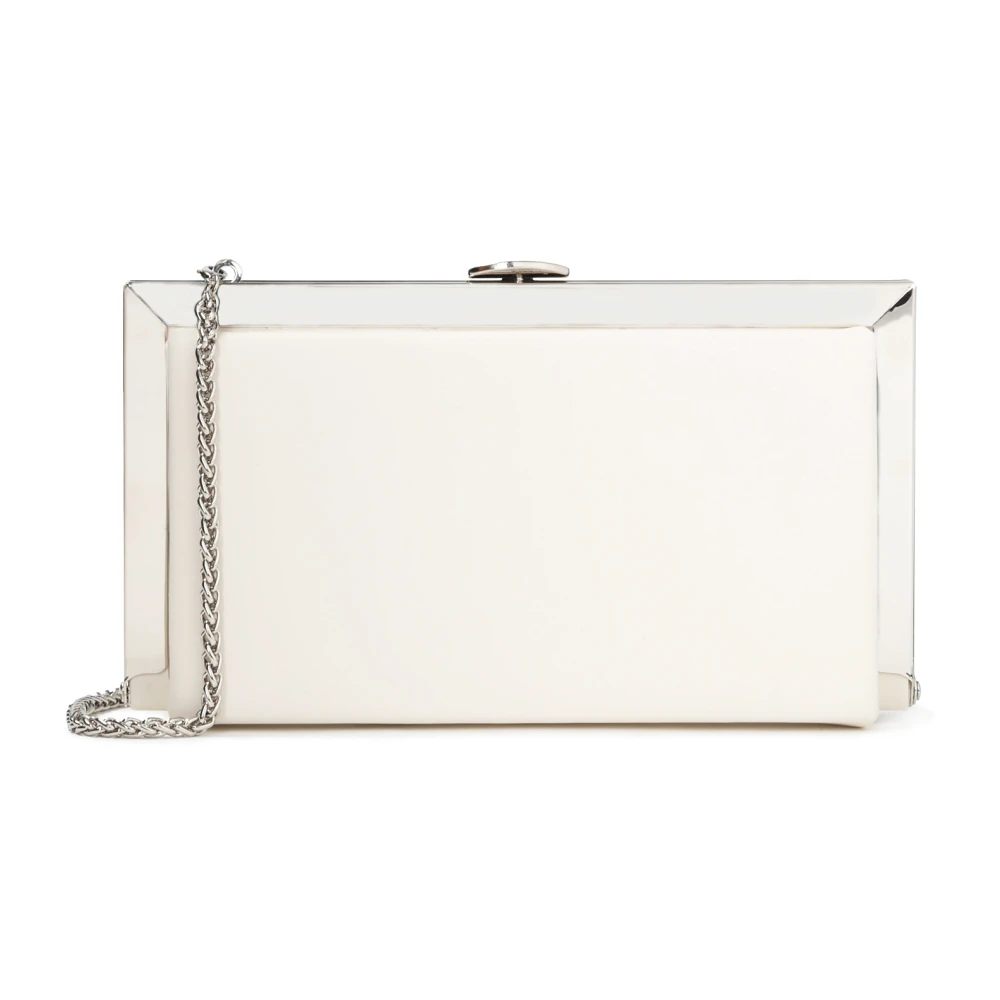 Kazar Dames off-white clutch tas White Dames