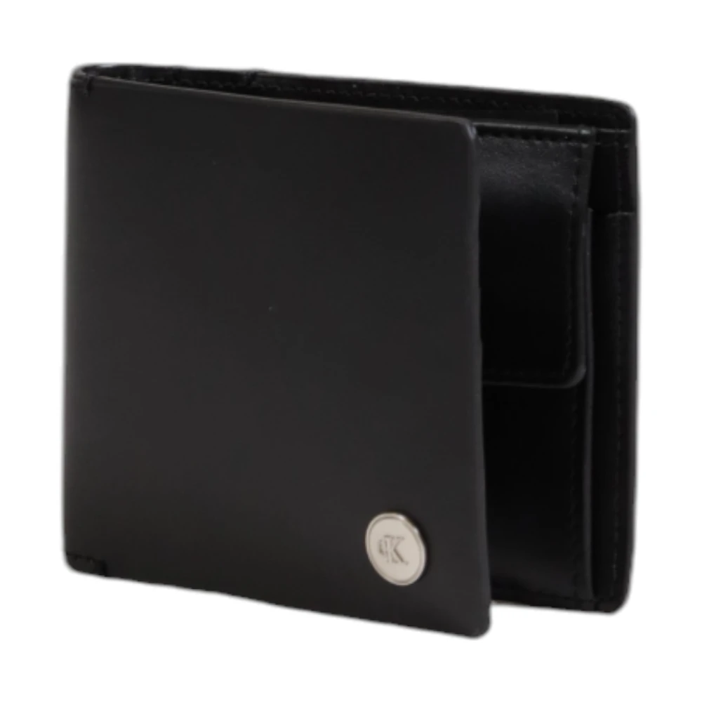 Calvin Klein Jeans Leren Herenportemonnee Herfst Winter Collectie Black Heren