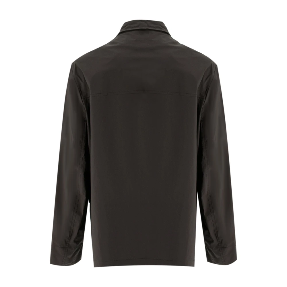 BRUNELLO CUCINELLI Sportieve Katoenen Canvas Jas Brown Heren