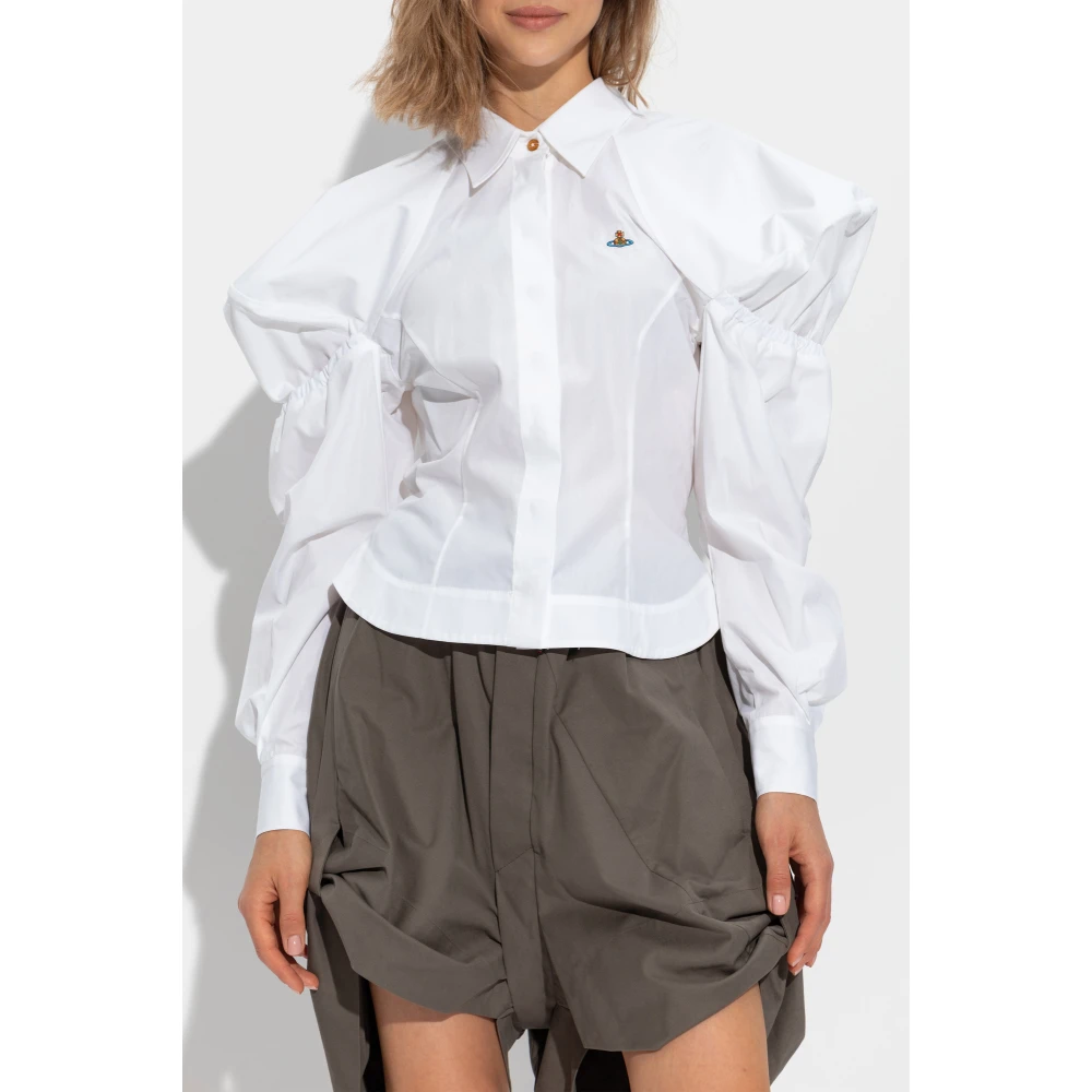 Vivienne Westwood Shirt met pofmouwen White Dames