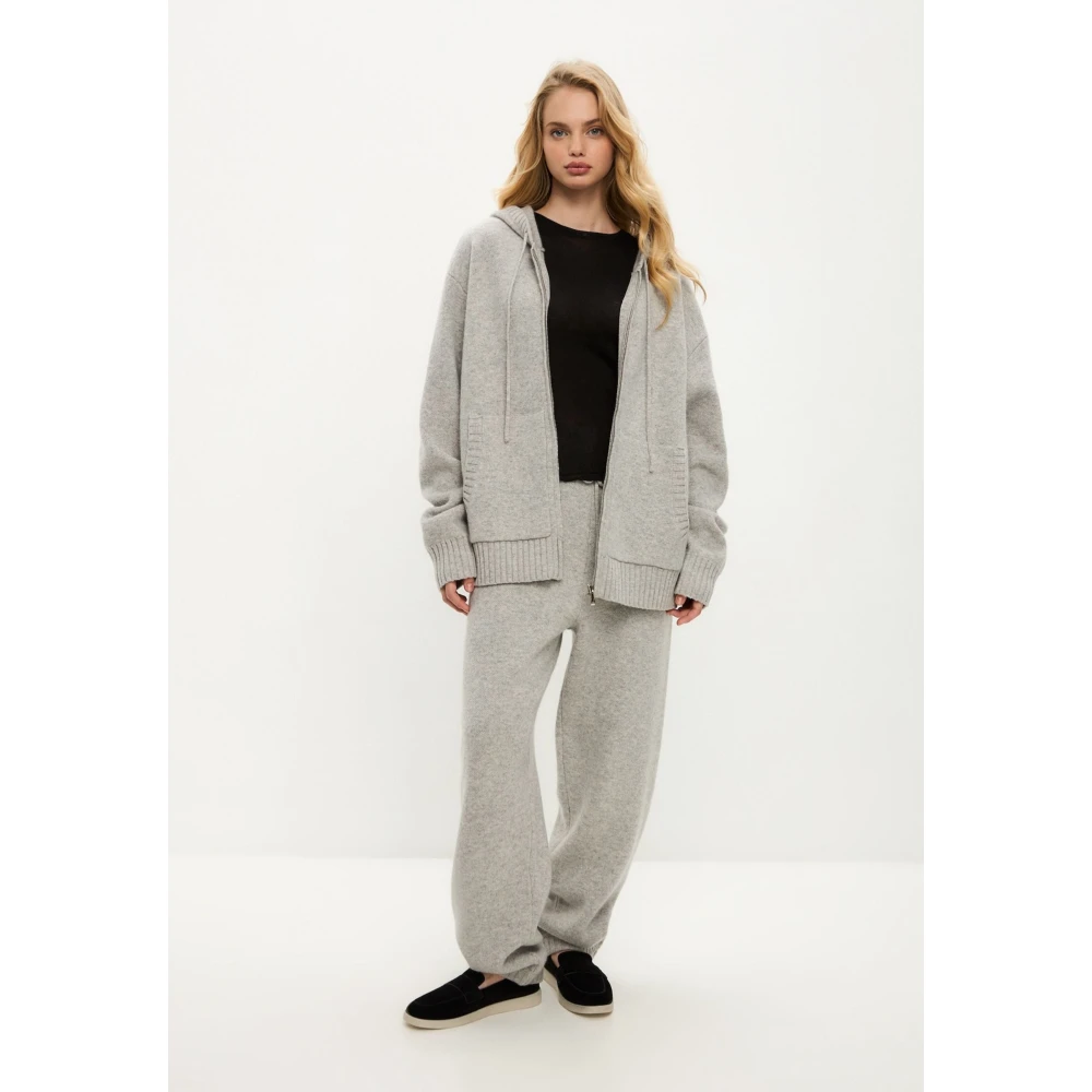 Cesare Gaspari Merino Hoodie Kostuum Penelope Grijs Gray Dames
