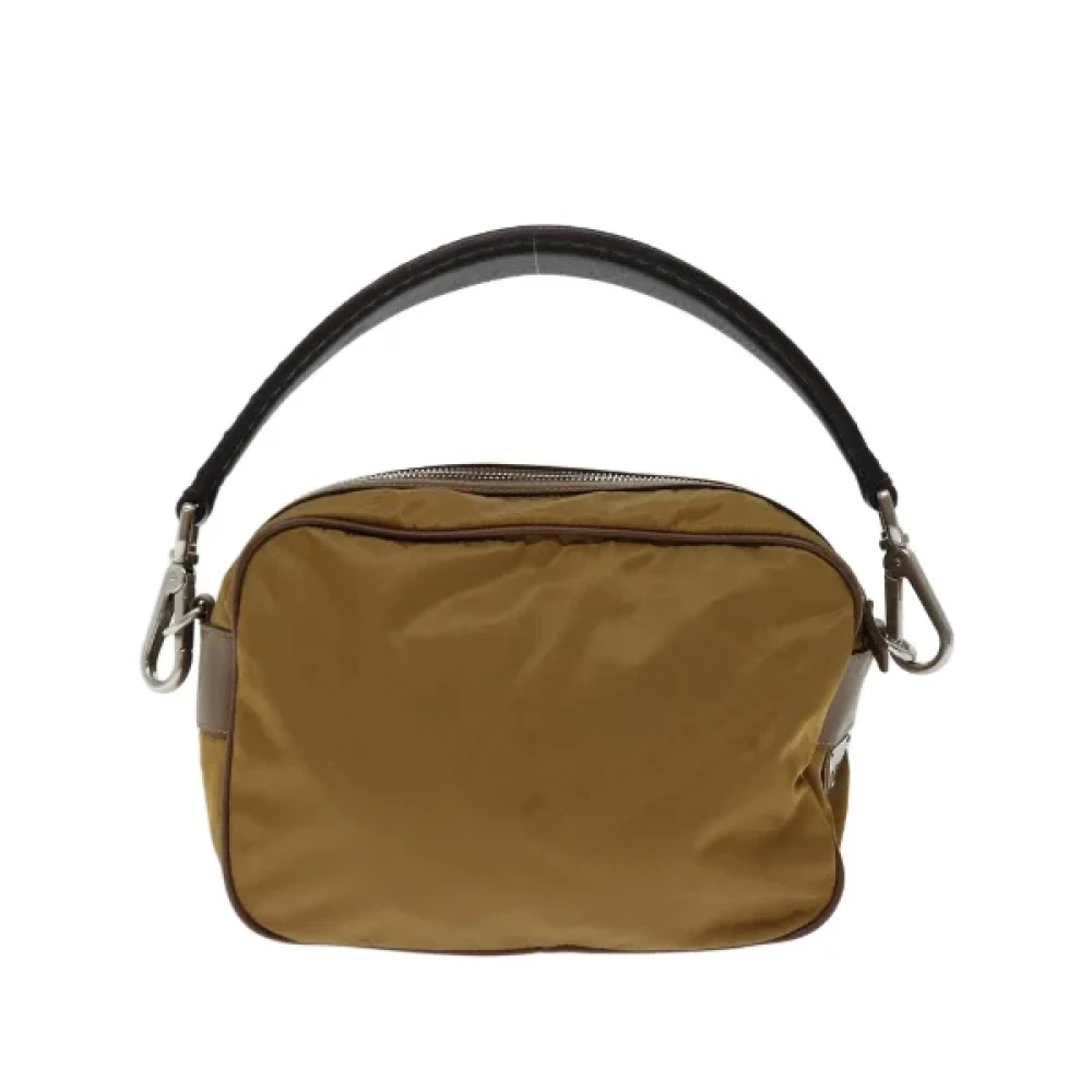 Prada Vintage Pre-owned Nylon prada-bags Brown Dames