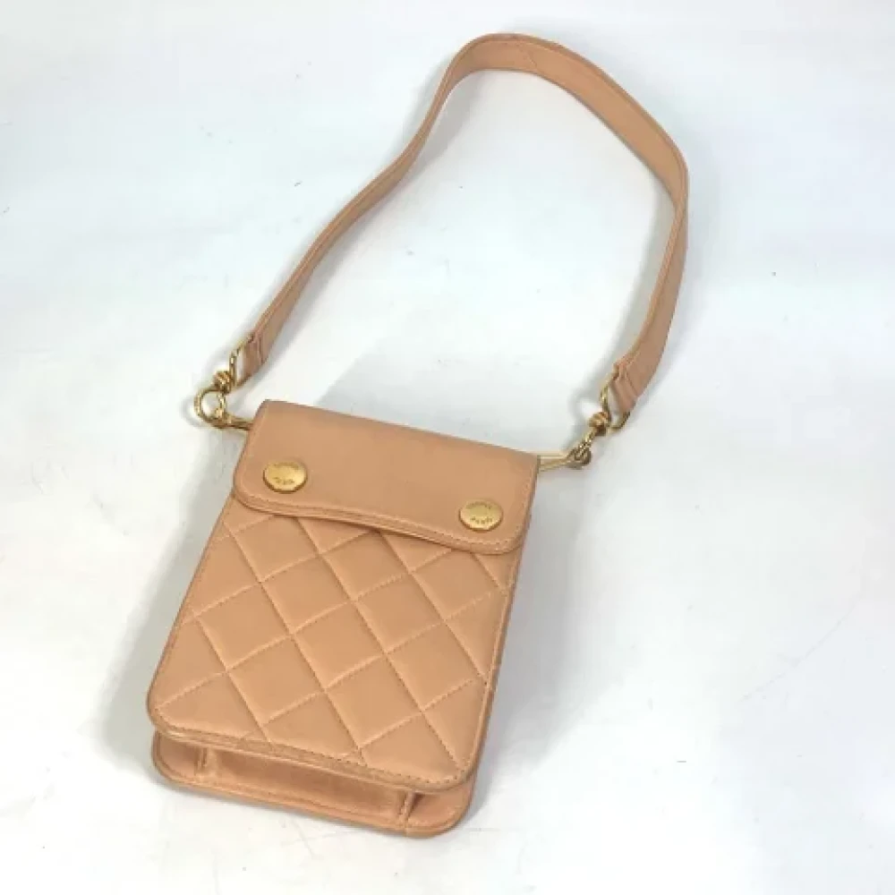 Chanel Vintage Pre-owned Leather chanel-bags Brown Dames