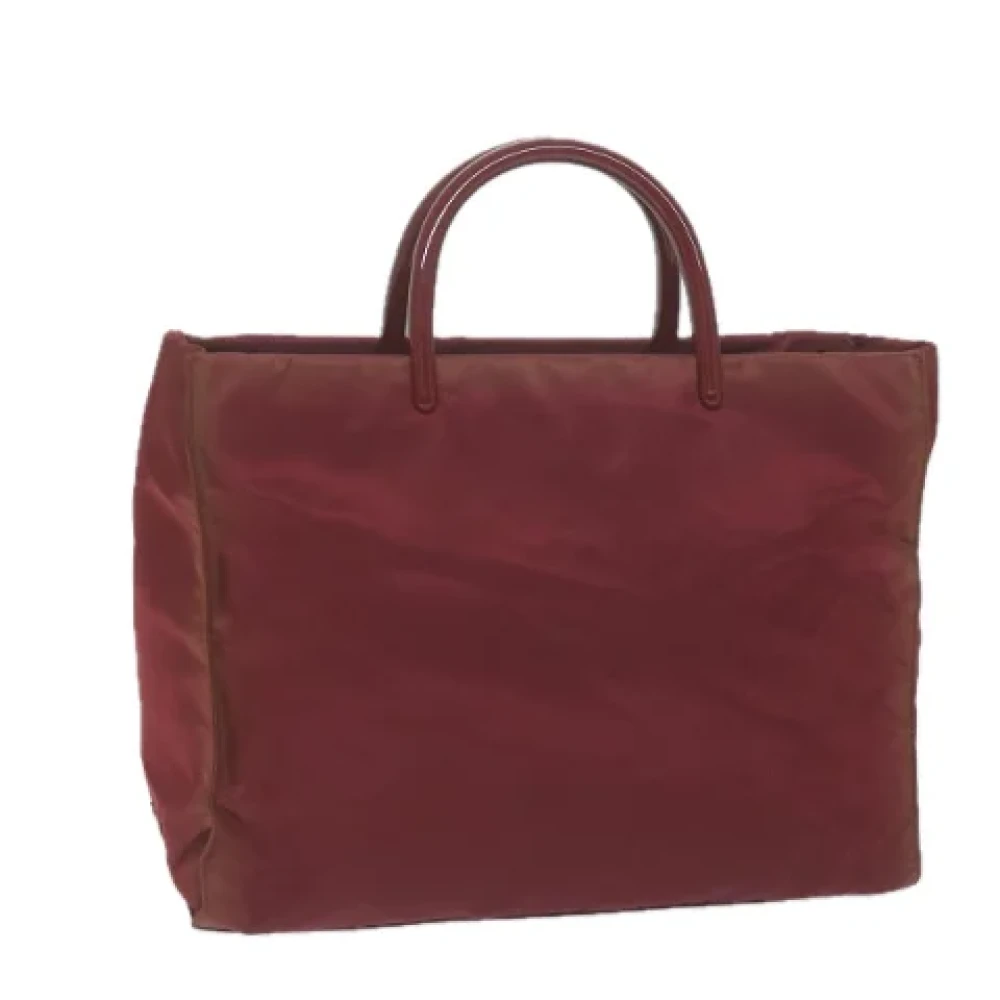 Prada Vintage Pre-owned Fabric prada-bags Red Dames
