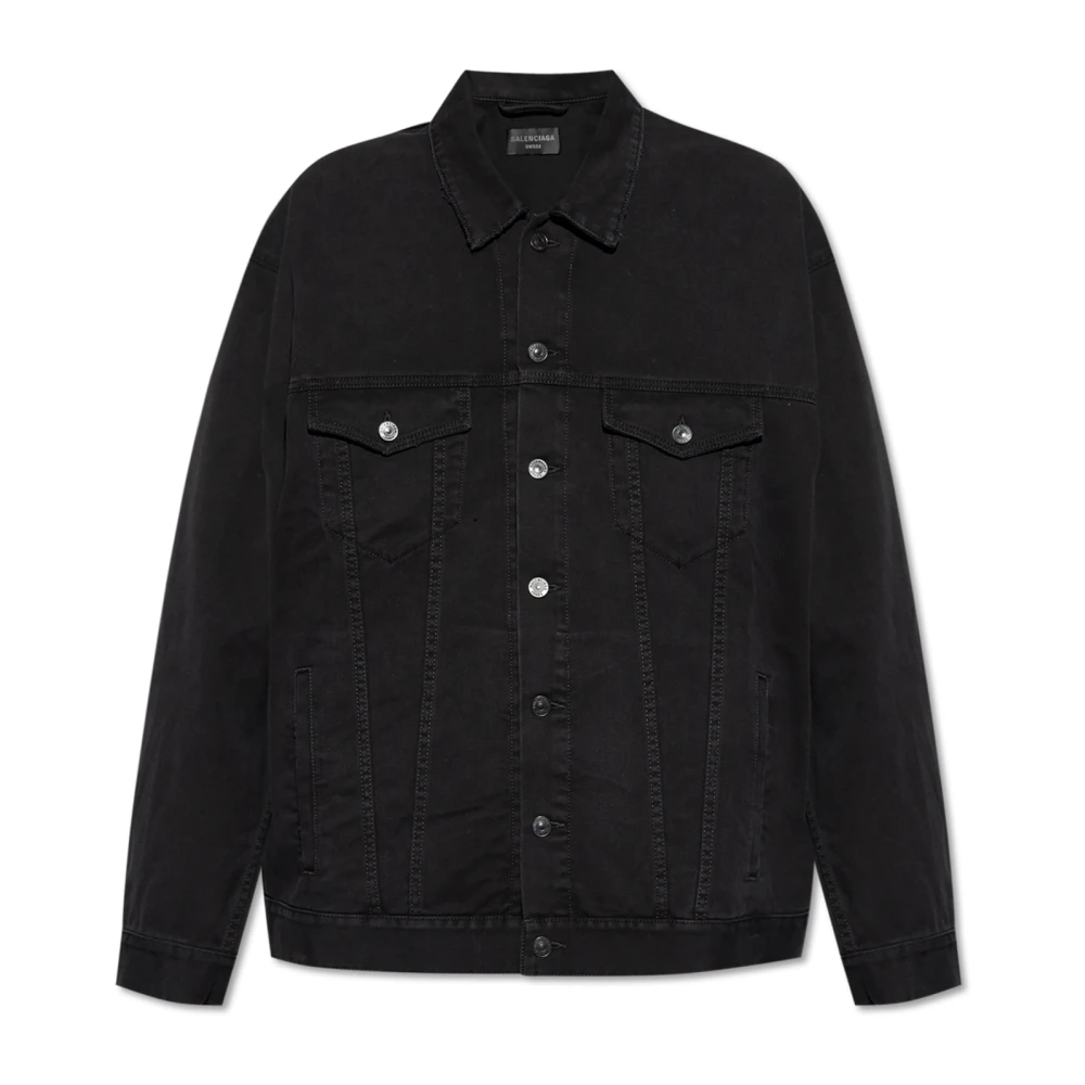 Balenciaga Denim jas Black Heren