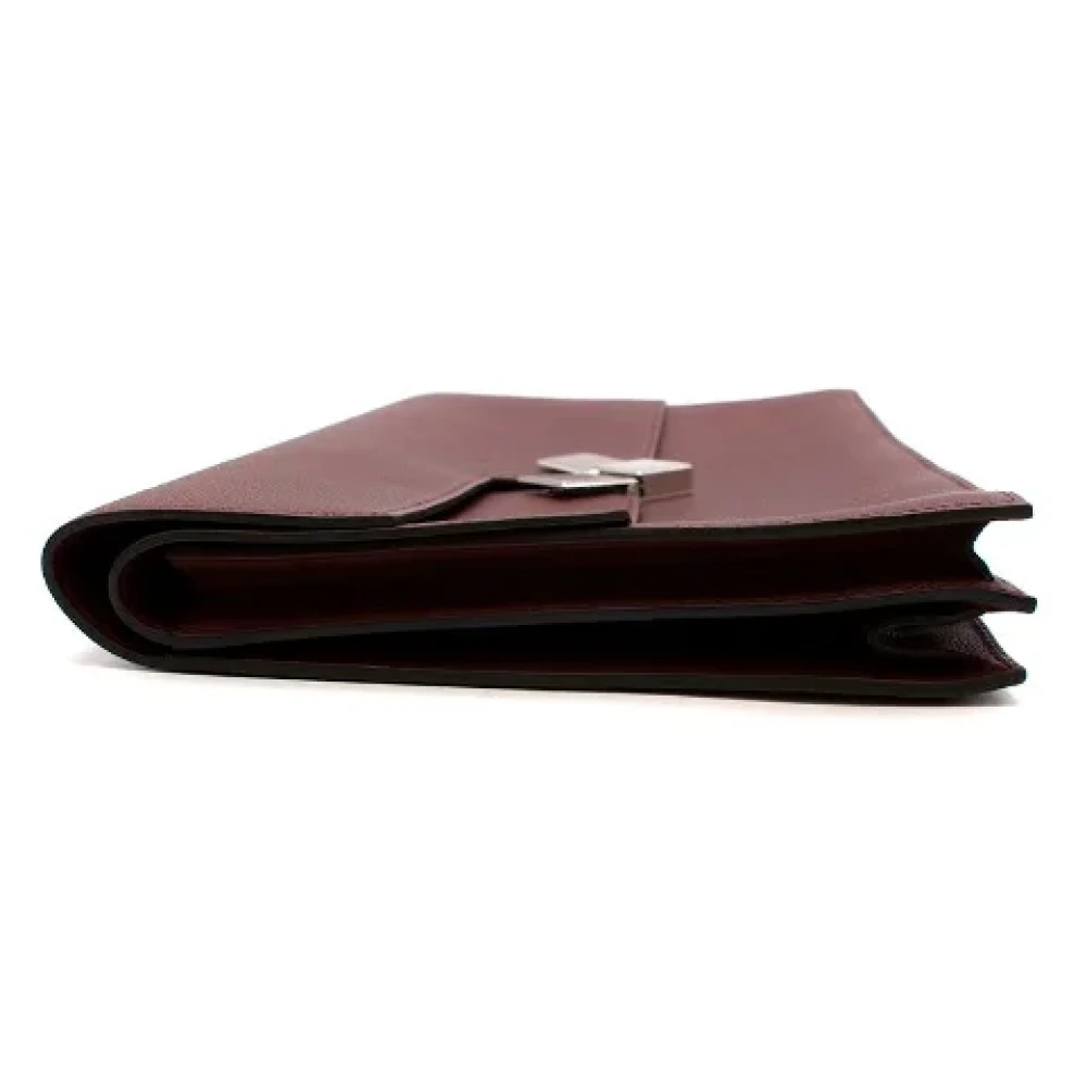 Hermès Vintage Pre-owned Canvas clutches Red Dames