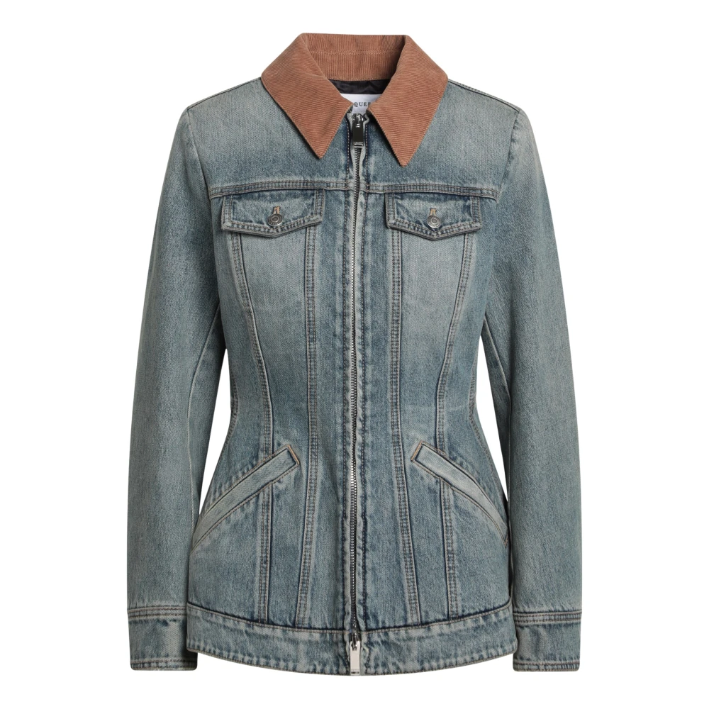 Alexander mcqueen Denim jas voor stijlvolle uitstraling Blue Dames