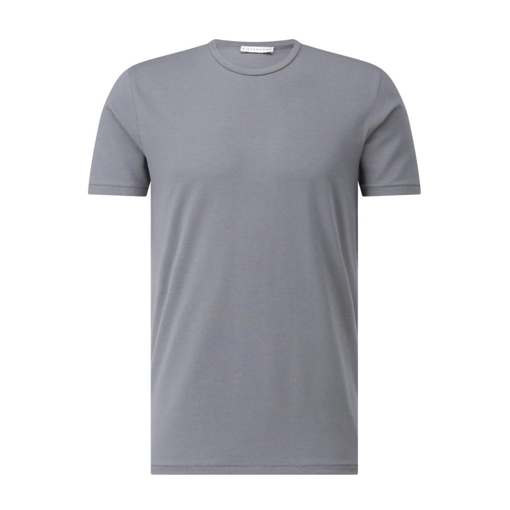 Kiefermann Klassiek Katoenen T-Shirt Herons Gray Heren