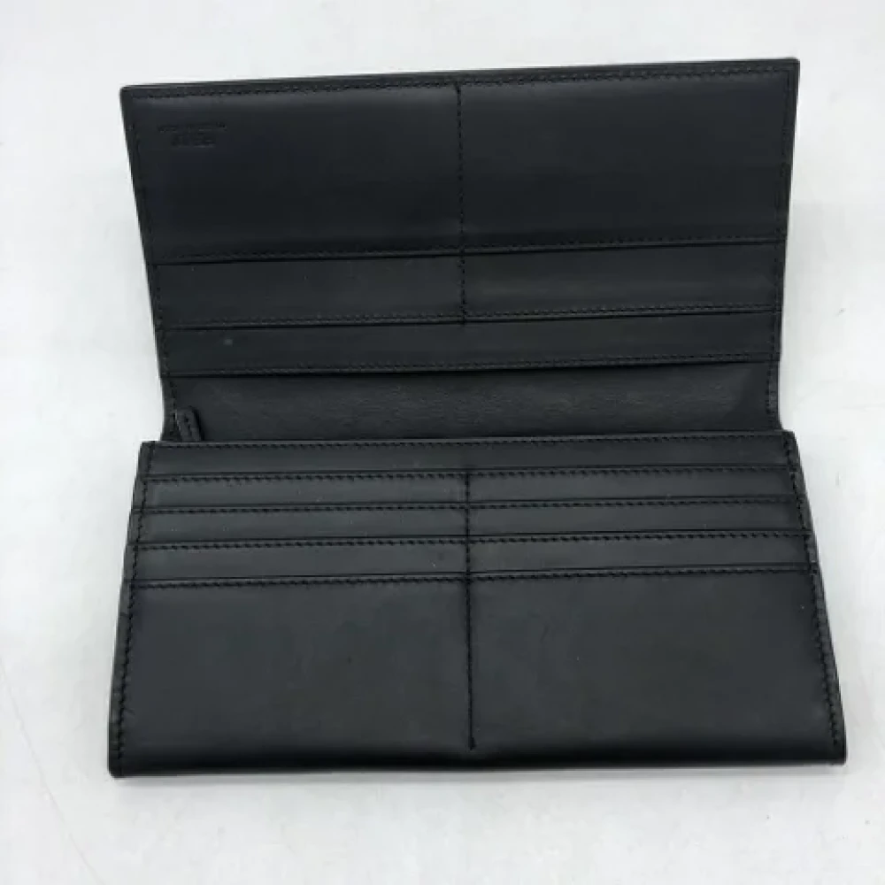 Fendi Vintage Pre-owned Leather wallets Black Dames