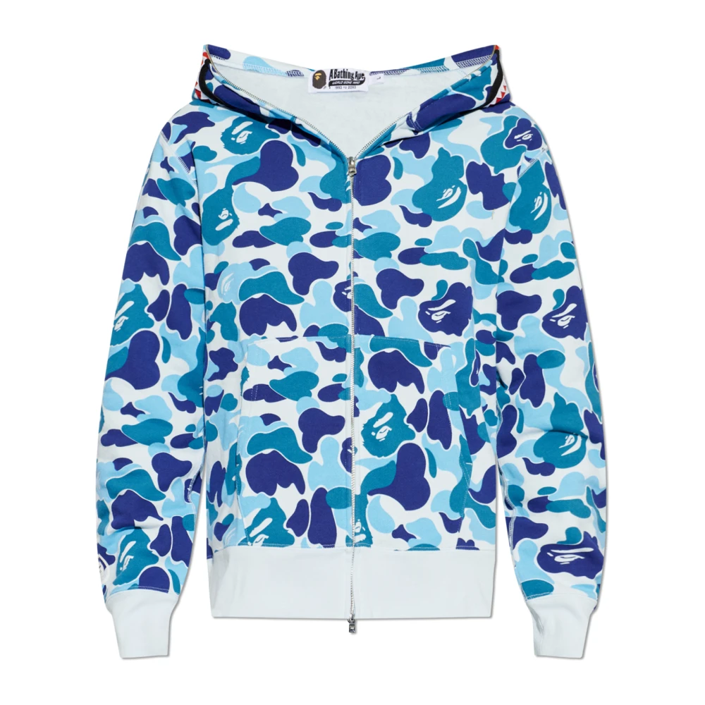 A Bathing Ape Men's Blue Zip-Hooded Sweatshirt - Zip-Throughs - Xl - Sweatshirts & Hoodies