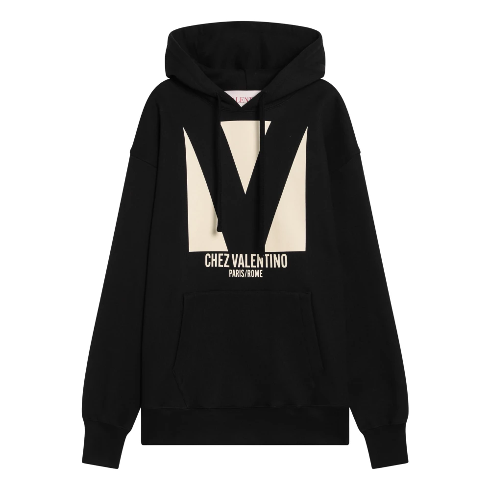 Valentino Garavani Women's Black Chez Valentino Hoodie - Hoodies - M - Sweatshirts & Hoodies