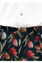 tulip-pattern-high-waisted-flower-shorts