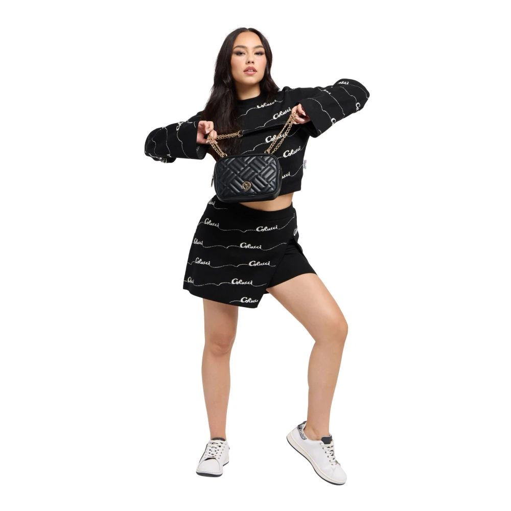 carlo colucci Rok met Geïntegreerde Shorts Black Dames