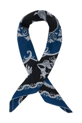 Tryckt Silkestwill Foulard