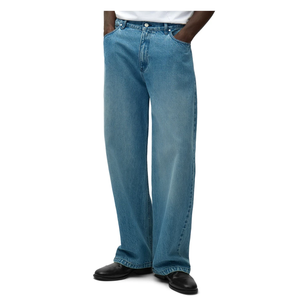 Arte Antwerp Blue Circle Logo Pocket Trousers - Male - Straight Fit Jeans - W36 - Jeans