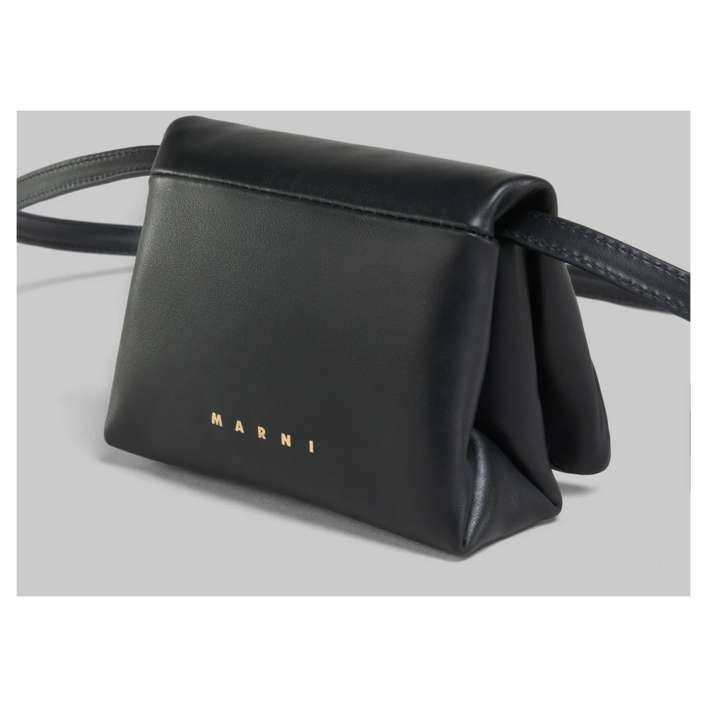 Marni Prisma Mini Pochette Schoudertas Black Dames