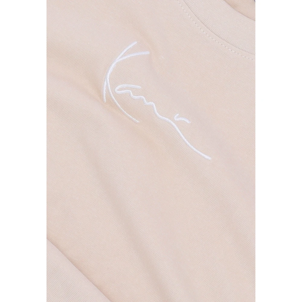 Karl Kani Essentiële Crew Neck Tee Shirt Beige Heren