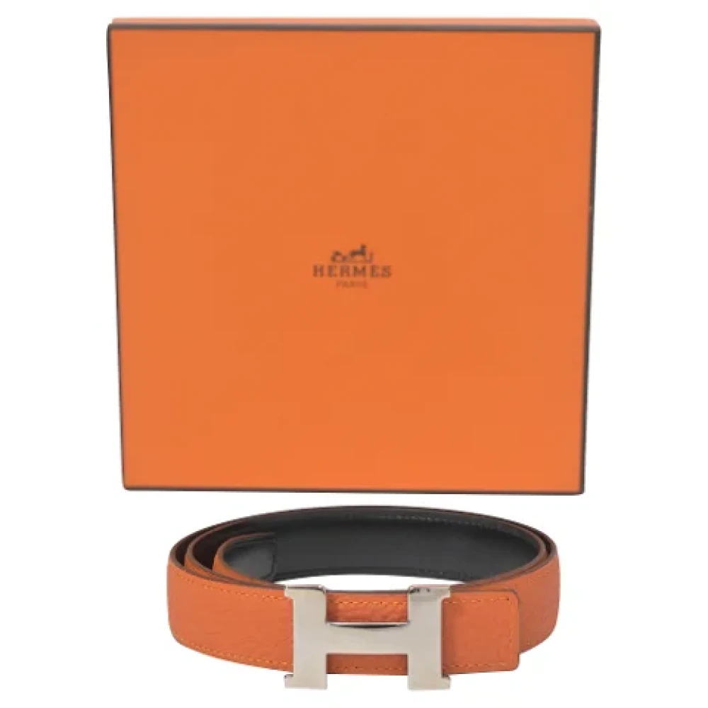 Hermès Vintage Pre-owned Leather belts Orange Dames