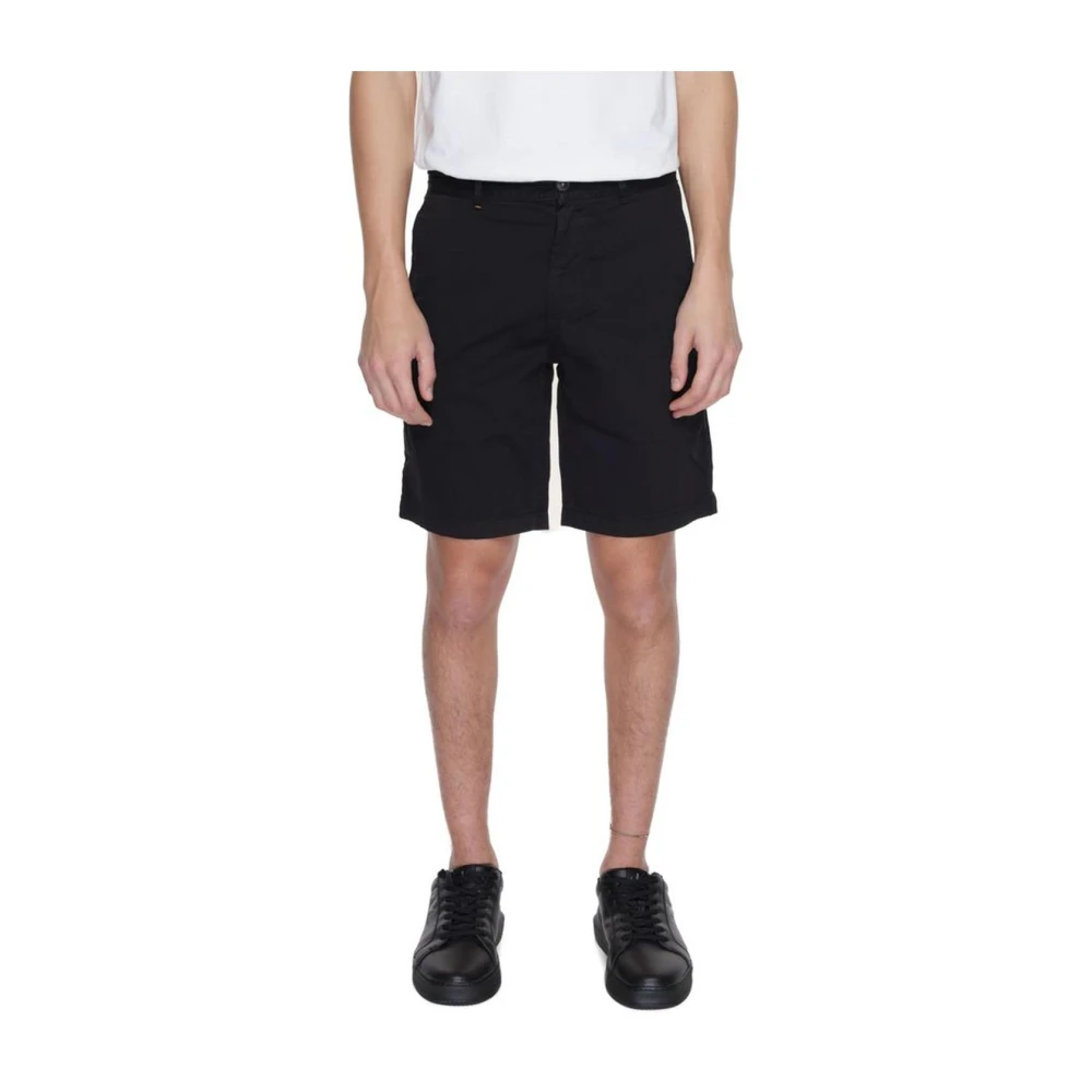 Hugo Boss Bomull Bermuda Shorts med Elastan Black, Herr