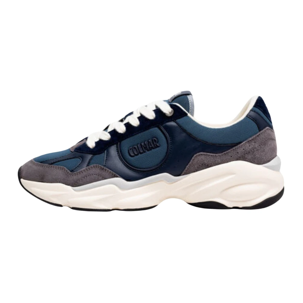 Colmar Legacy Sneakers met Suède en Leren Inzetstukken Heren Schoenen Blauw