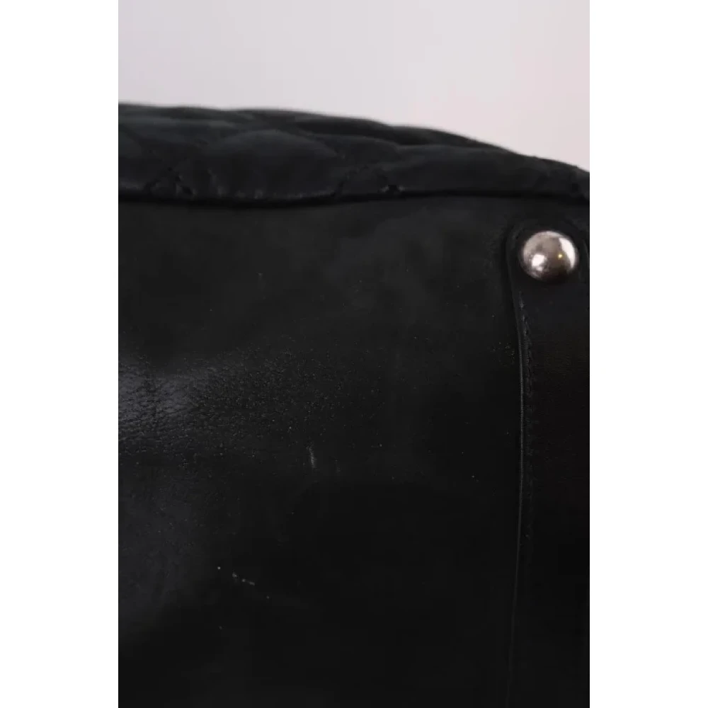 Chanel Vintage Pre-owned Leather totes Black Dames