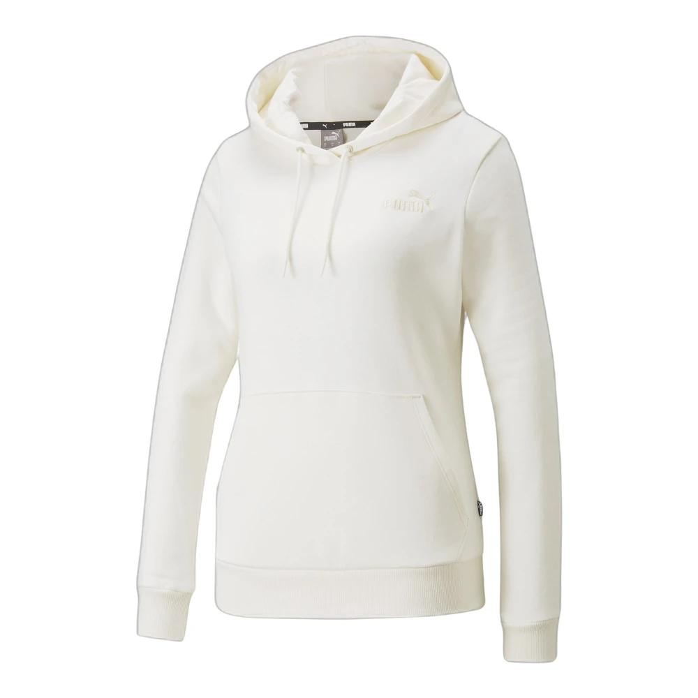 Puma Geborduurde hoodie voor vrouwen White Dames