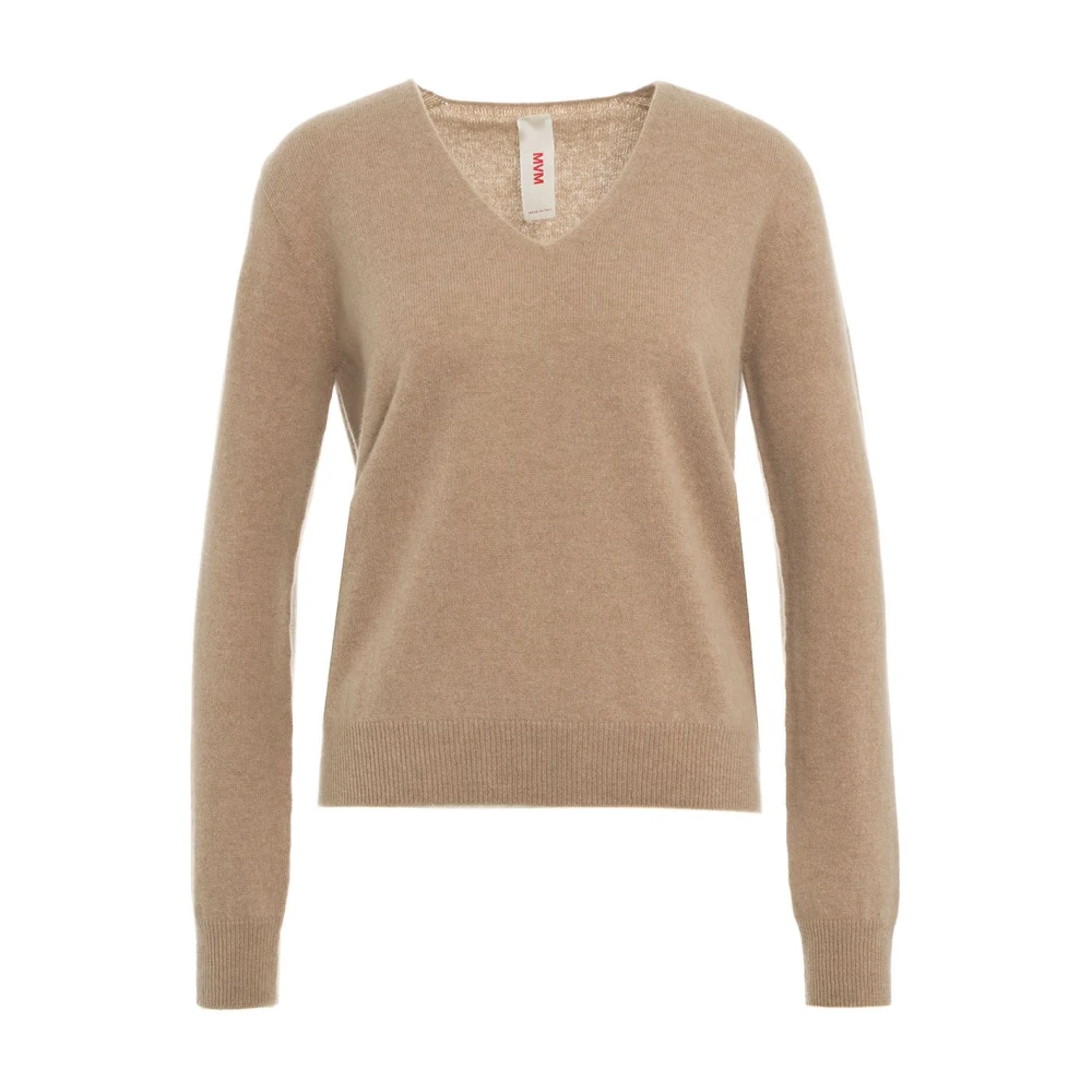 Luksuriøs Cashmere Strikket Genser Beige